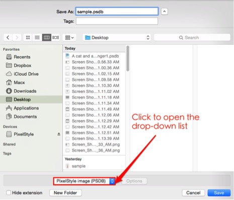save image formats mac