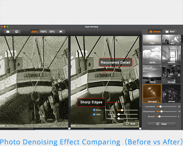 MAC photo noise reduction 